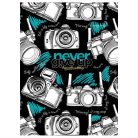 SHKOLYARYK Füzet, tűzött, A5, vonalas, 80 lap, SHKOLYARYK "Never give up", vegyes