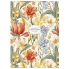 SHKOLYARYK Füzet, tűzött, A4, kockás, 80 lap, SHKOLYARYK "Flowers and plants", vegyes