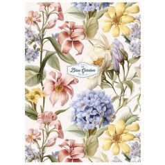   SHKOLYARYK Füzet, tűzött, A4, vonalas, 80 lap, SHKOLYARYK "Flowers and plants", vegyes