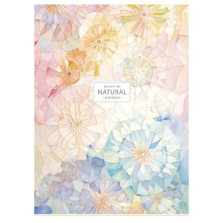 SHKOLYARYK Füzet, tűzött, A4, kockás, 80 lap, SHKOLYARYK "Natural", vegyes