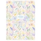 SHKOLYARYK Füzet, tűzött, A4, vonalas, 80 lap, SHKOLYARYK "Natural", vegyes