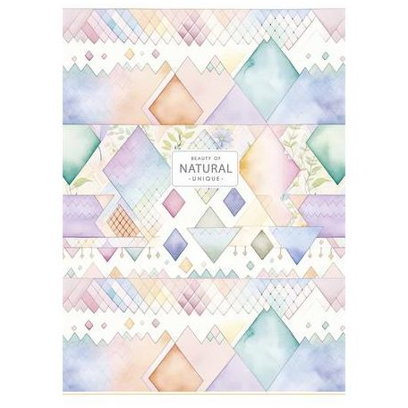 SHKOLYARYK Füzet, tűzött, A4, vonalas, 80 lap, SHKOLYARYK "Natural", vegyes