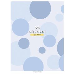   SHKOLYARYK Füzet, tűzött, A5, vonalas, 80 lap, SHKOLYARYK "Oh my notes", vegyes