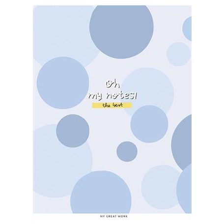 SHKOLYARYK Füzet, tűzött, A5, vonalas, 80 lap, SHKOLYARYK "Oh my notes", vegyes