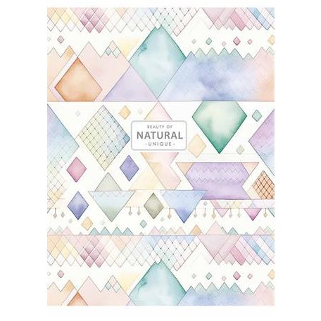 SHKOLYARYK Füzet, tűzött, A5, vonalas, 80 lap, SHKOLYARYK "Natural", vegyes