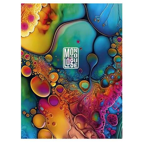 SHKOLYARYK Füzet, tűzött, A5, kockás, 80 lap, SHKOLYARYK "Monologue", vegyes