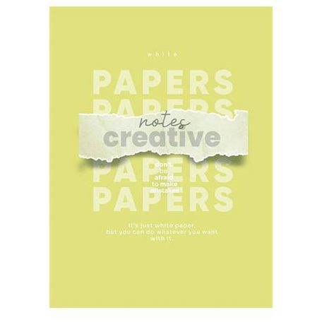 SHKOLYARYK Füzet, tűzött, A4, vonalas, 80 lap, SHKOLYARYK "Notes Creative", vegyes