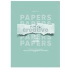 SHKOLYARYK Füzet, tűzött, A4, vonalas, 80 lap, SHKOLYARYK "Notes Creative", vegyes