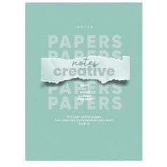   SHKOLYARYK Füzet, tűzött, A4, vonalas, 80 lap, SHKOLYARYK "Notes Creative", vegyes