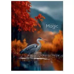   SHKOLYARYK Füzet, tűzött, A4, kockás, 80 lap, SHKOLYARYK "Colorful Magic", vegyes