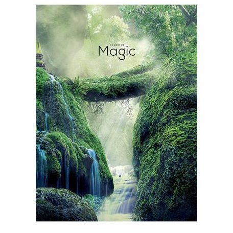 SHKOLYARYK Füzet, tűzött, A4, vonalas, 80 lap, SHKOLYARYK "Colorful Magic", vegyes