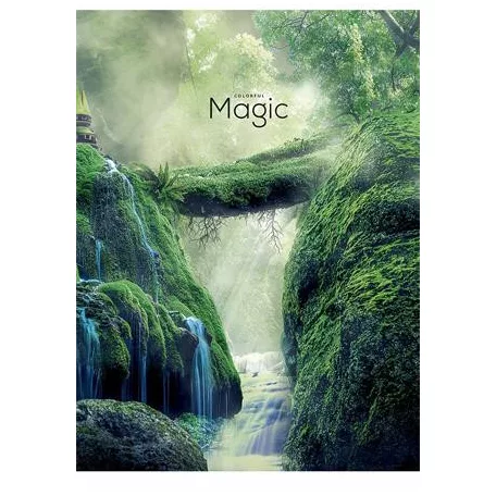 SHKOLYARYK Füzet, tűzött, A4, vonalas, 80 lap, SHKOLYARYK "Colorful Magic", vegyes