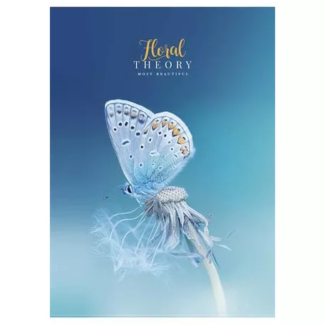 SHKOLYARYK Füzet, tűzött, A4, kockás, 80 lap, SHKOLYARYK "Floral Teory", vegyes