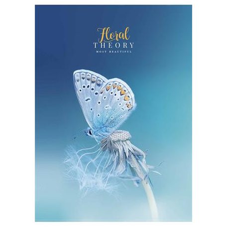 SHKOLYARYK Füzet, tűzött, A4, vonalas, 80 lap, SHKOLYARYK "Floral Teory", vegyes