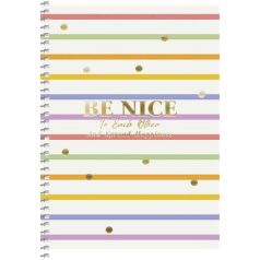   SHKOLYARYK Spirálfüzet, A5, kockás, 80 lap, SHKOLYARYK, színes minták, vegyes