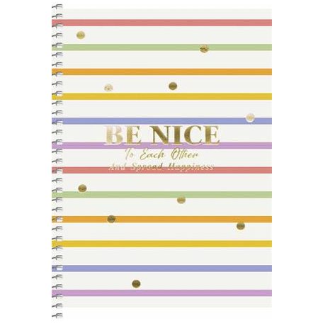 SHKOLYARYK Spirálfüzet, A5, kockás, 80 lap, SHKOLYARYK, színes minták, vegyes