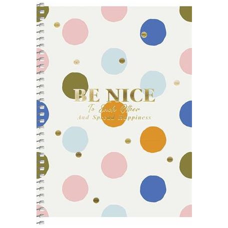 SHKOLYARYK Spirálfüzet, A5, kockás, 80 lap, SHKOLYARYK, színes minták, vegyes