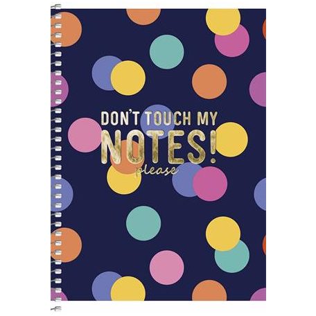 SHKOLYARYK Spirálfüzet, A5, kockás, 80 lap, SHKOLYARYK, színes minták, vegyes