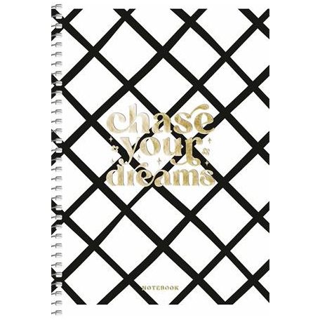 SHKOLYARYK Spirálfüzet, A5, kockás, 80 lap, SHKOLYARYK, színes minták, vegyes