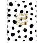 SHKOLYARYK Spirálfüzet, A5, kockás, 80 lap, SHKOLYARYK, színes minták, vegyes