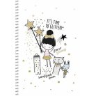 SHKOLYARYK Spirálfüzet, A5, kockás, 80 lap, SHKOLYARYK, "Made with love", vegyes