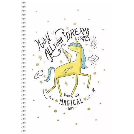 SHKOLYARYK Spirálfüzet, A5, kockás, 80 lap, SHKOLYARYK, "Made with love", vegyes