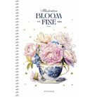 SHKOLYARYK Spirálfüzet, A5, kockás, 80 lap, SHKOLYARYK, "Made with love", vegyes