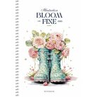 SHKOLYARYK Spirálfüzet, A5, kockás, 80 lap, SHKOLYARYK, "Made with love", vegyes