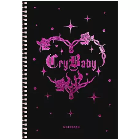 SHKOLYARYK Spirálfüzet, A5, kockás, 80 lap, SHKOLYARYK "Notebook", vegyes