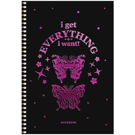 SHKOLYARYK Spirálfüzet, A5, kockás, 80 lap, SHKOLYARYK "Notebook", vegyes