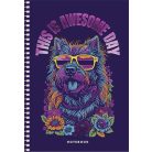 SHKOLYARYK Spirálfüzet, A5, kockás, 80 lap, SHKOLYARYK "Notebook", vegyes