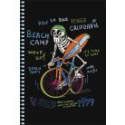 SHKOLYARYK Spirálfüzet, A5, kockás, 80 lap, SHKOLYARYK " Skate board", vegyes