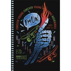   SHKOLYARYK Spirálfüzet, A5, kockás, 80 lap, SHKOLYARYK " Skate board", vegyes