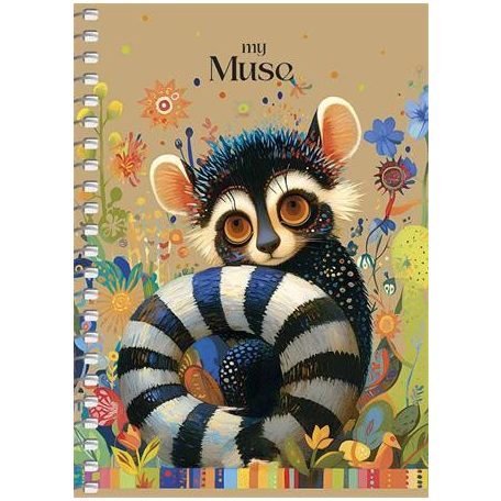 SHKOLYARYK Spirálfüzet, A6, kockás, 80 lap, SHKOLYARYK "Spring Hope", vegyes