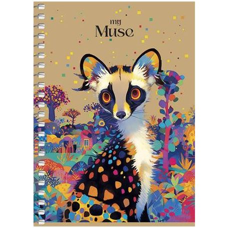 SHKOLYARYK Spirálfüzet, A6, kockás, 80 lap, SHKOLYARYK "Spring Hope", vegyes