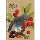 SHKOLYARYK Spirálfüzet, A6, kockás, 80 lap, SHKOLYARYK "Spring Hope", vegyes