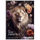 SHKOLYARYK Spirálfüzet, A4+, vonalas, 80 lap, SHKOLYARYK "The New Ambience", vegyes