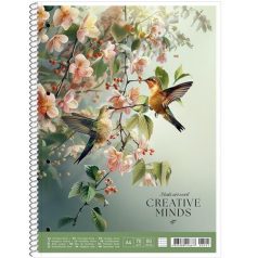   SHKOLYARYK Spirálfüzet, A4, kockás, 80 lap, SHOLYARYK "College Block Creative Minds", vegyes