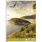 SHKOLYARYK Spirálfüzet, A4+, kockás, 80 lap, SHKOLYARYK "Travel", vegyes