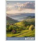 SHKOLYARYK Spirálfüzet, A4+, kockás, 80 lap, SHKOLYARYK "Travel", vegyes