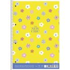 SHKOLYARYK Spirálfüzet, A4, kockás, 80 lap, SHKOLYARYK "College Block Bon Voyage", vegyes minta