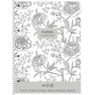 SHKOLYARYK Spirálfüzet, A4+, vonalas, 80 lap, SHKOLYARYK "Vintage flowers", vegyes