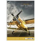 SHKOLYARYK Spirálfüzet, A4+, kockás, 80 lap, SHKOLYARYK "Spirit of Freedom", vegyes