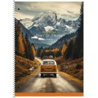 SHKOLYARYK Spirálfüzet, A4+, vonalas, 80 lap, SHKOLYARYK "Spirit of Freedom", vegyes