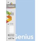 SHKOLYARYK Spirálfüzet, A4, vonalas, 80 lap, PP borító, SHKOLYARYK "Genius Pastel", vegyes