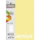 SHKOLYARYK Spirálfüzet, A4, vonalas, 80 lap, PP borító, SHKOLYARYK "Genius Pastel", vegyes