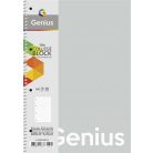 SHKOLYARYK Spirálfüzet, A4, vonalas, 80 lap, PP borító, SHKOLYARYK "Genius Pastel", vegyes