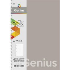   SHKOLYARYK Spirálfüzet, A4, vonalas, 80 lap, PP borító, SHKOLYARYK "Genius", vegyes