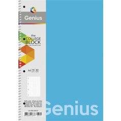   SHKOLYARYK Spirálfüzet, A4, vonalas, 80 lap, PP borító, SHKOLYARYK "Genius", vegyes