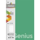 SHKOLYARYK Spirálfüzet, A4, vonalas, 80 lap, PP borító, SHKOLYARYK "Genius", vegyes